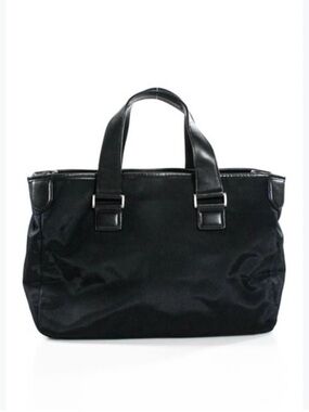 TUMI Duffel Cargo Bag Black
Nylon with Leather Accents